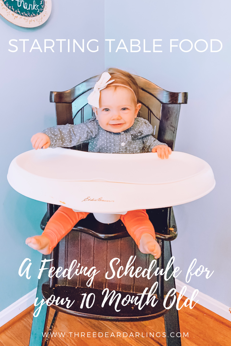 Starting Table Food: A Feeding Schedule for Your 10 Month Old – Hill ...