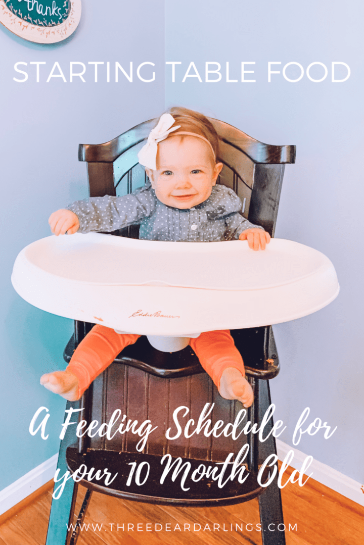 Starting Table Food: A Feeding Schedule for Your 10 Month&nbsp;Old